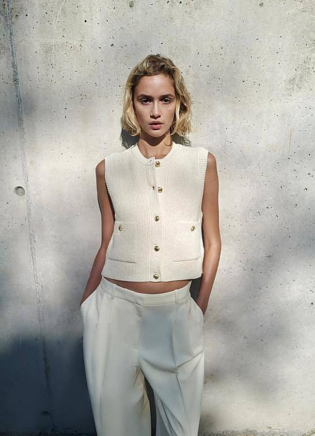 Imagen - Chaleco de punto con botones