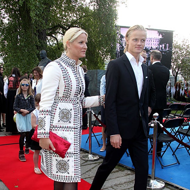 Mette-Marit y su hijo, Marius Borg. 