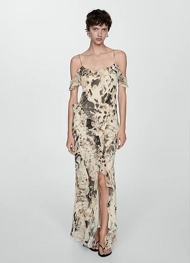 Imagen - Vestido animal print largo