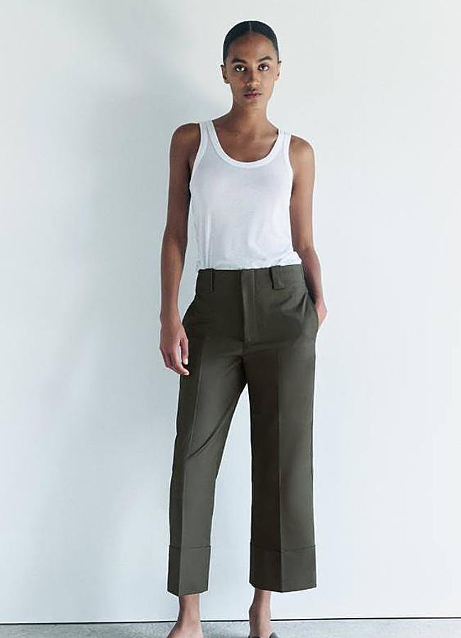 Imagen - Pantalón chino con vuelta en el bajo