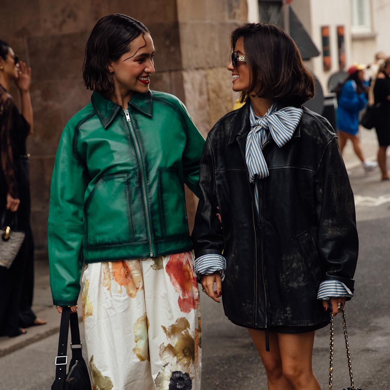 Influencers con chaquetas de cuero
