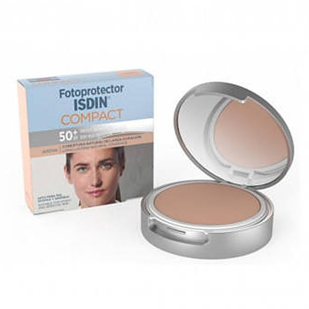 Fotoprotector ISDIN Compact SPF 50+. Precio: 26,95 euros