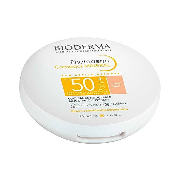 Photoderm Compact Mineral SPF50+ de Bioderma. Precio: 17,95 euros