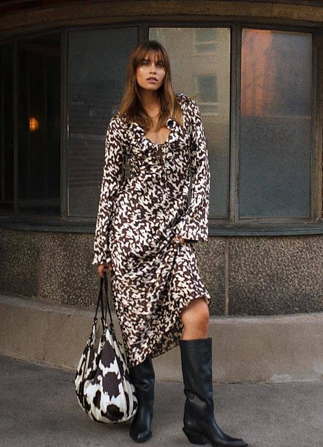 Imagen - Vestido midi animal print