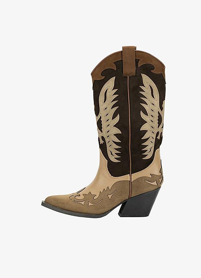 Imagen - Botas cowboy bicolores de Keslem, 45 euros.