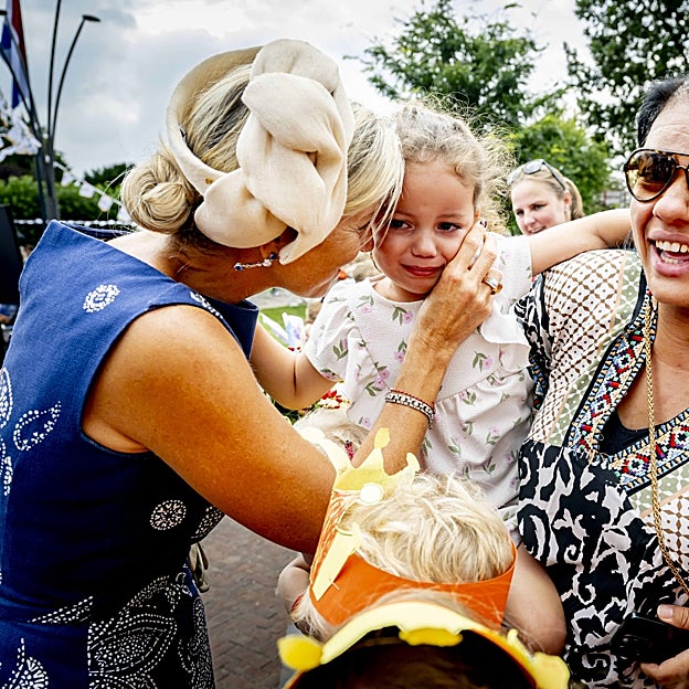 La reina Máxima, al natural. 
