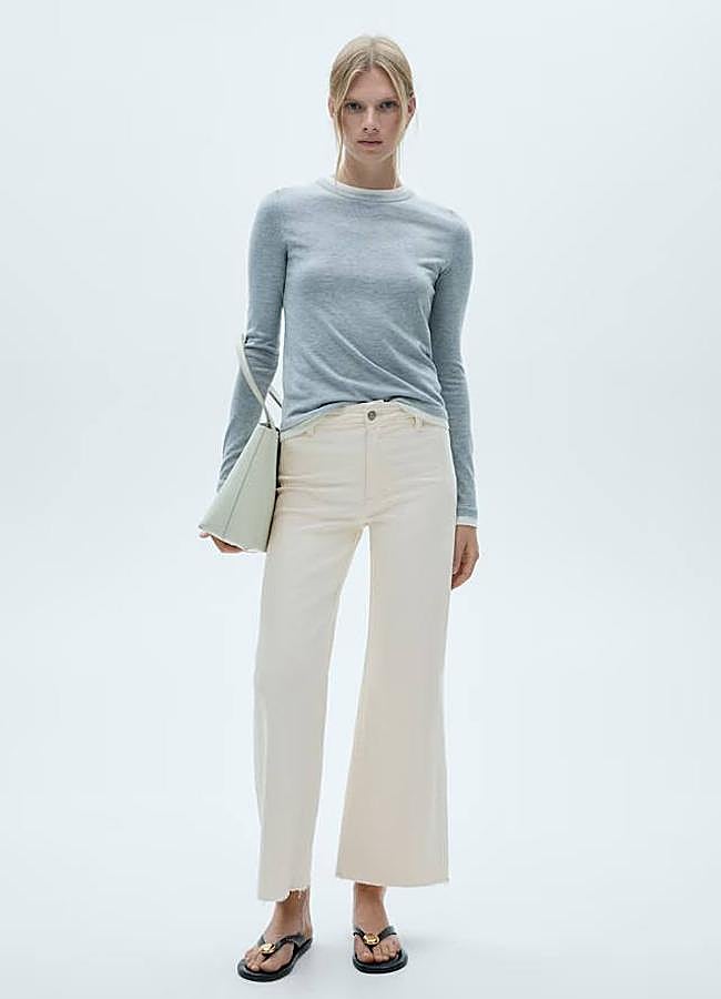 Imagen - Pantalones culotte vaqueros color blanco