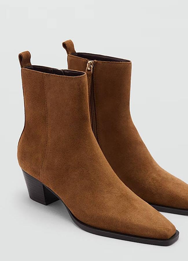 Imagen - Botines de piel de ante marrón