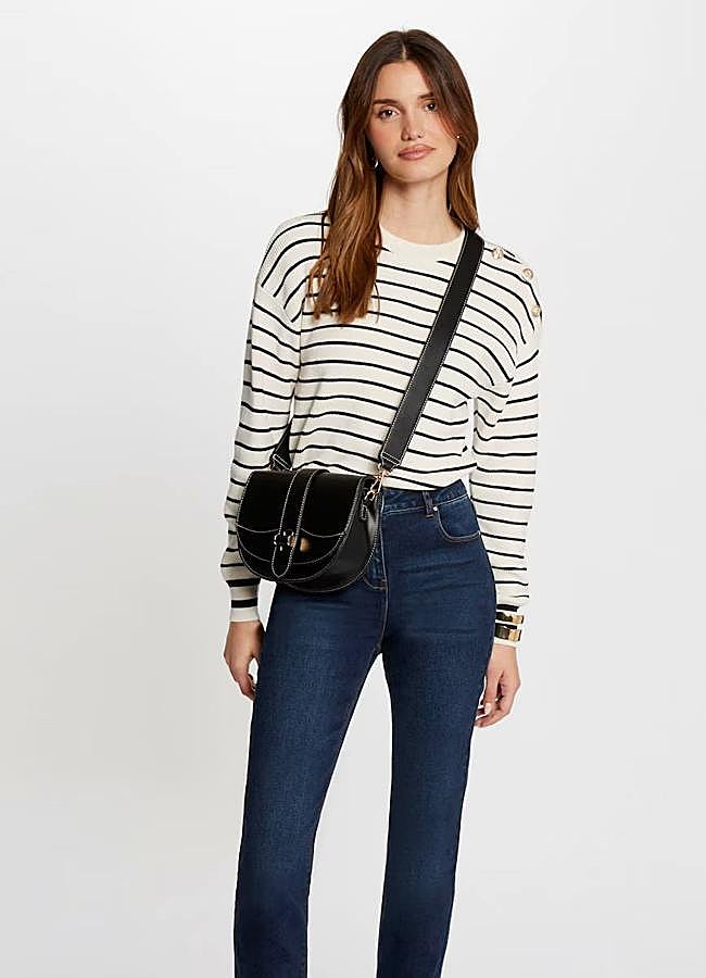 Imagen - Jersey de rayas finos con detalle de botones