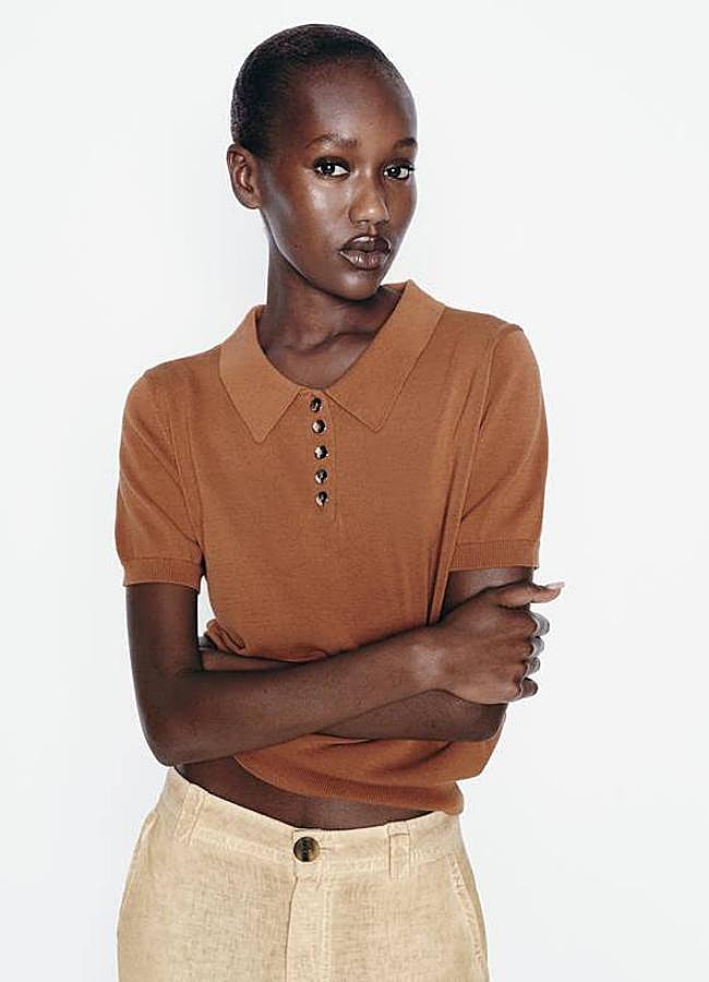 Imagen - Polo liso en tejido de punto fino