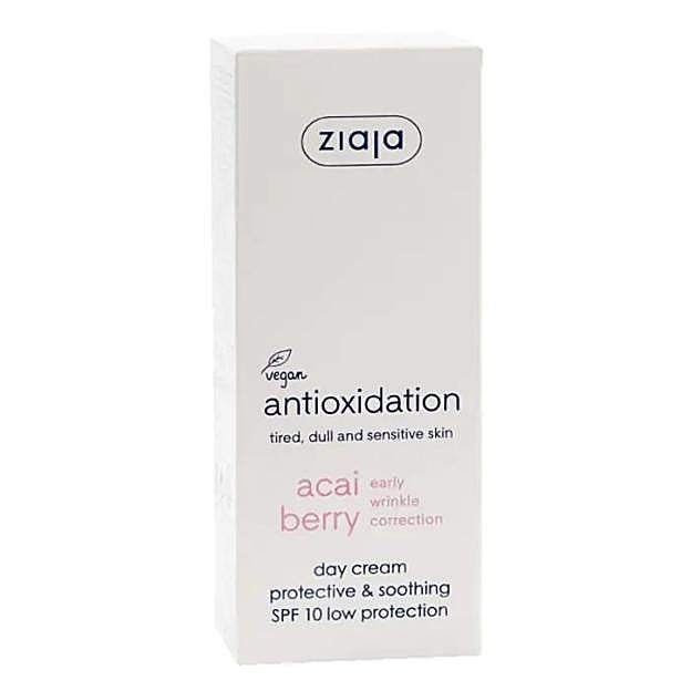 Crema antiarrugas Acai Berry SPF10 de Ziaja.