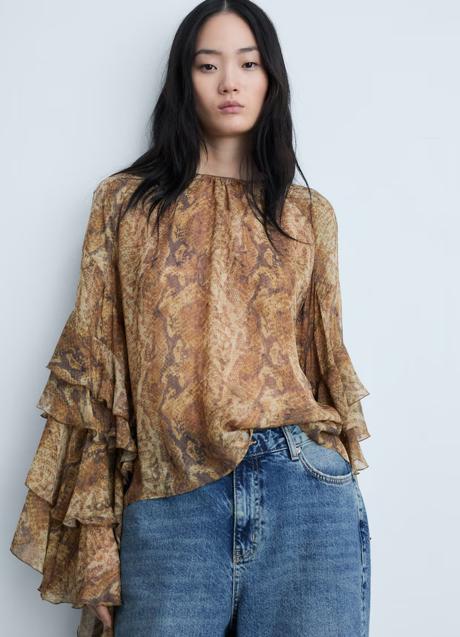 Imagen - Blusa estampada de Mango (89,99 euros)