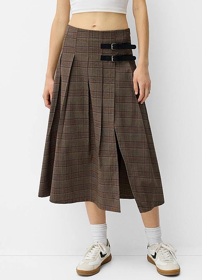 Imagen - Falda de tablas con estampado de cuadros