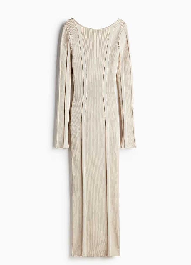 Imagen - Vestido ajustado de punto con espalda descubierta de H&M (37,99€)