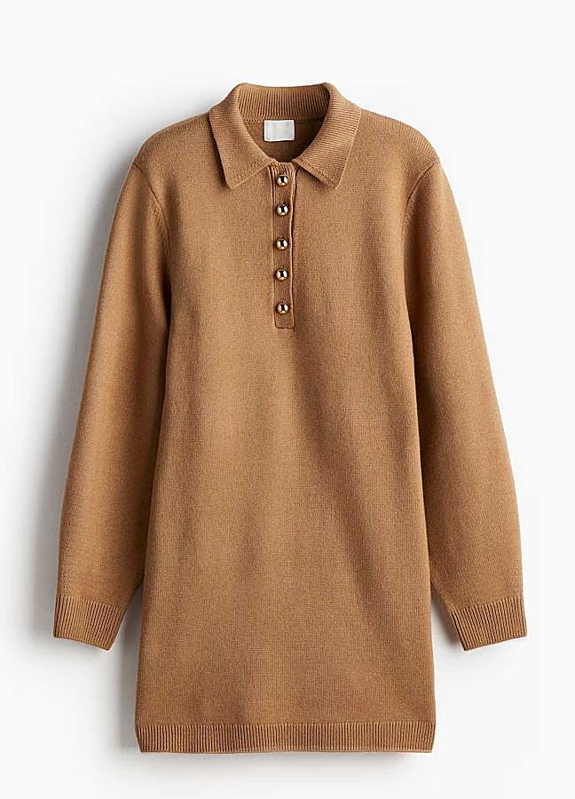 Imagen - Vestido de punto fino con cuello de H&M (39,99€)