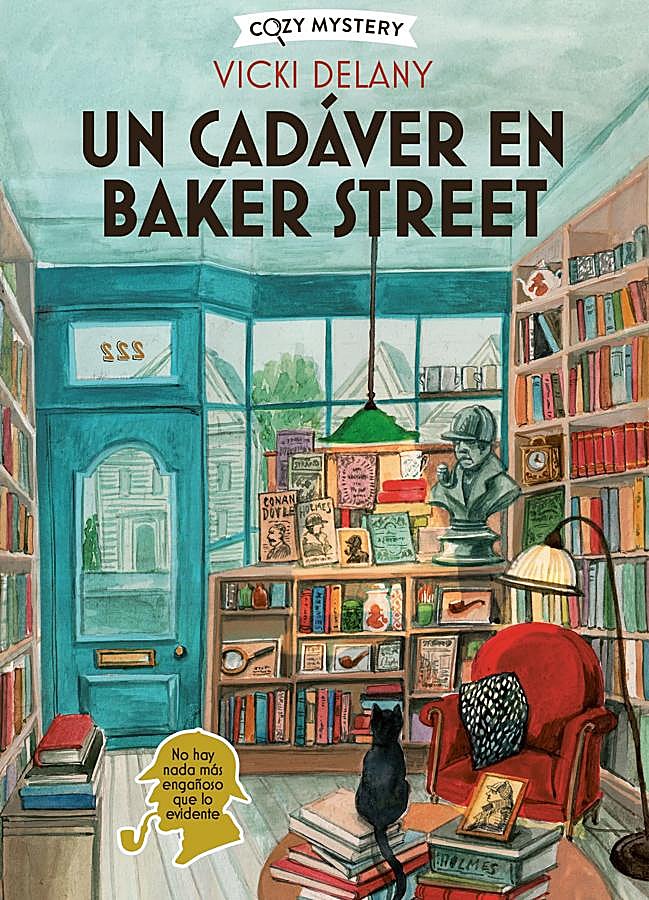 Imagen - Portada de Un cadáver en Baker Street, el nuevo libro de cozy mystery de Vicki Delany. / Alma Editorial