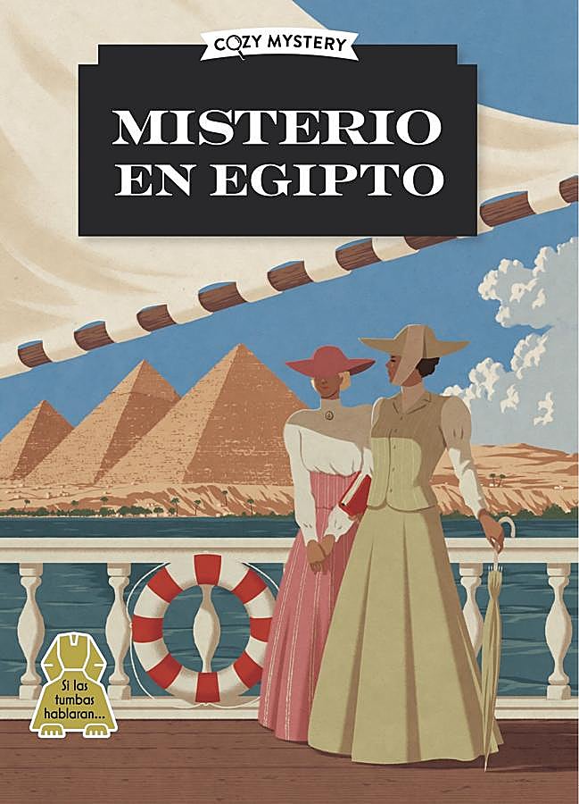 Imagen - Portada de Misterio en Egipto, el nuevo libro de cozy mystery de Elizabeth Peters. / Alma Editorial