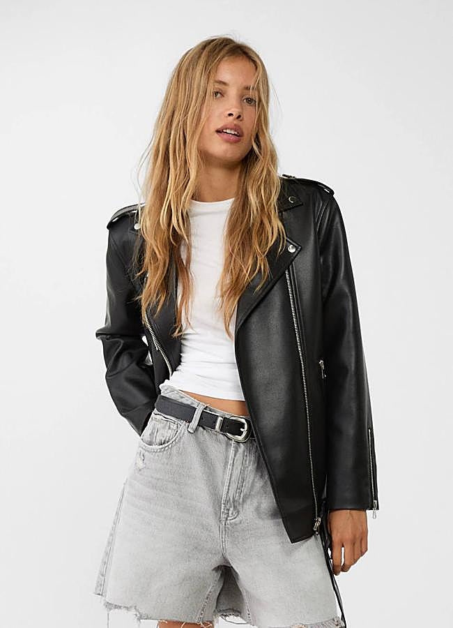 Imagen - Chaqueta efecto piel motera