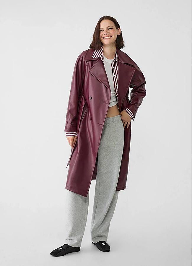 Imagen - Chaqueta efecto piel tipo gabardina