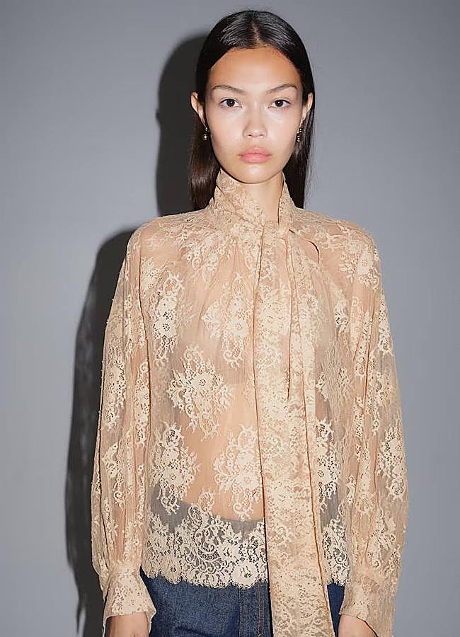 Imagen - Camisa de encaje semitransparente