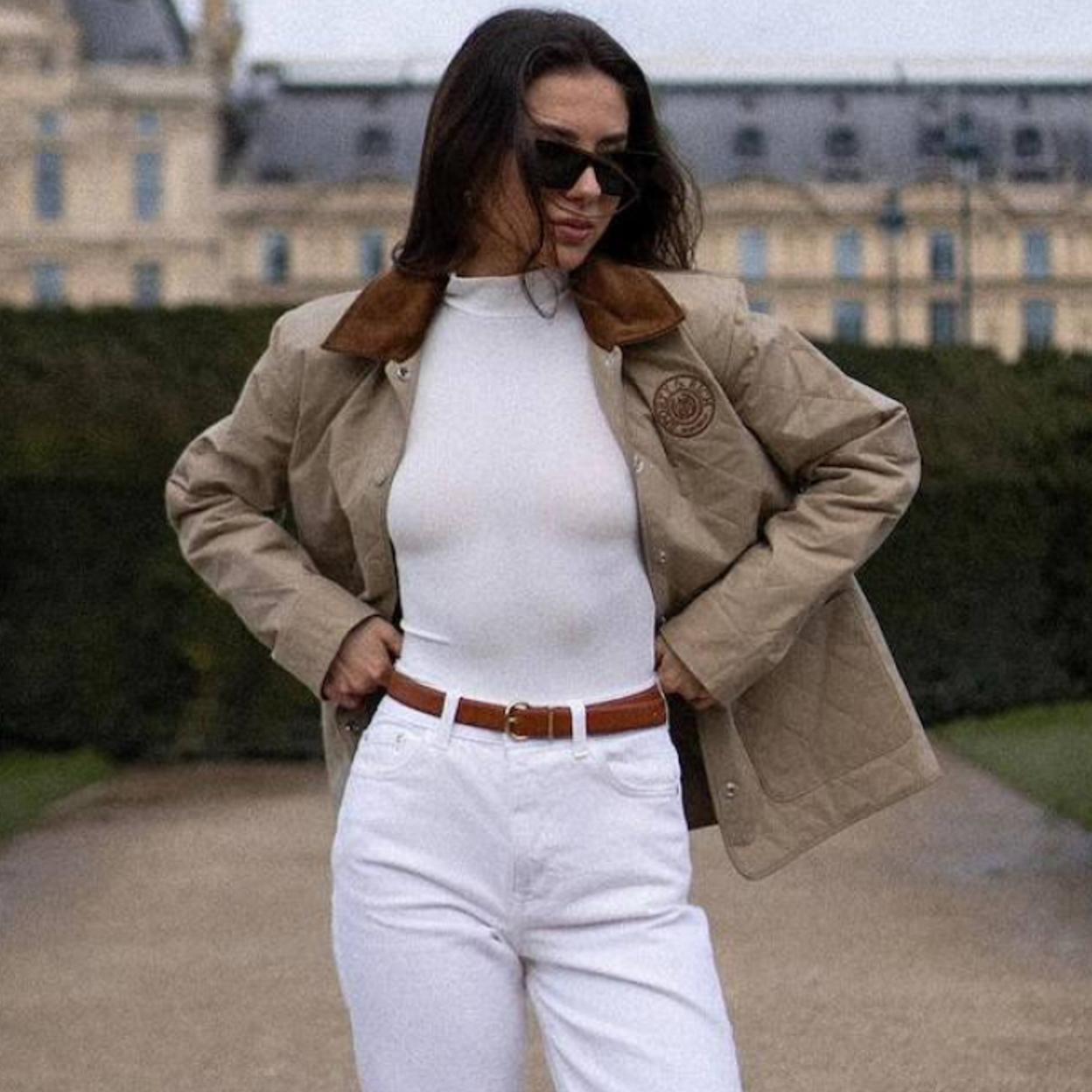 Influencers con abrigo tipo parka