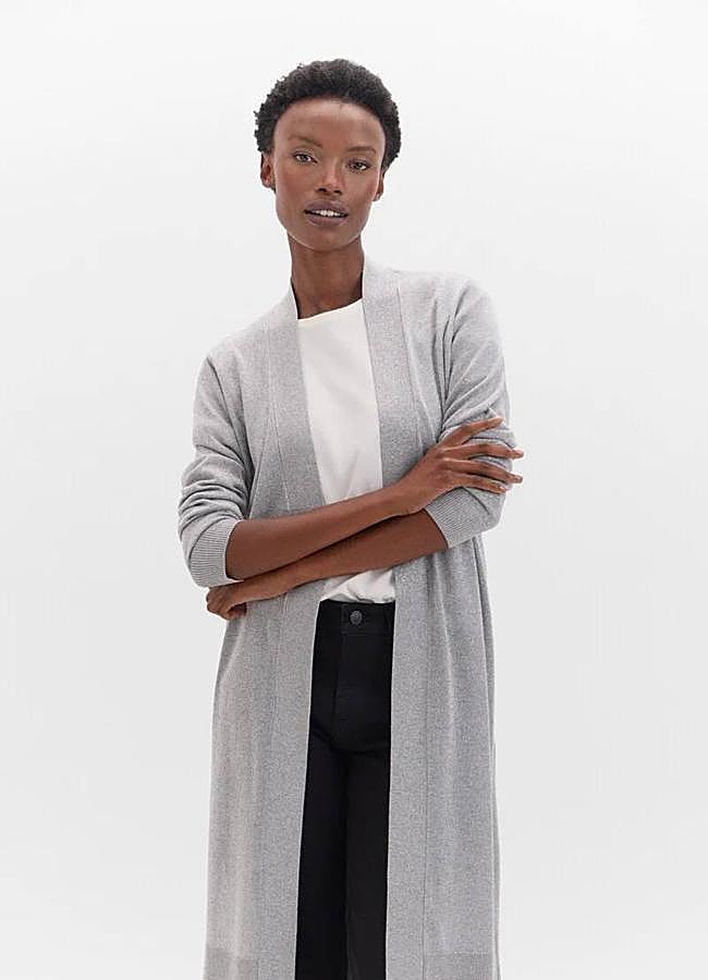 Imagen - Chaqueta de punto con hilo metalizado larga