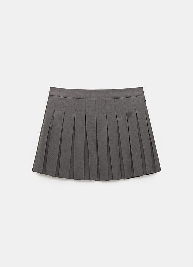 Imagen - Minifalda de tablas gris de Pull&Bear, 19,99 euros.