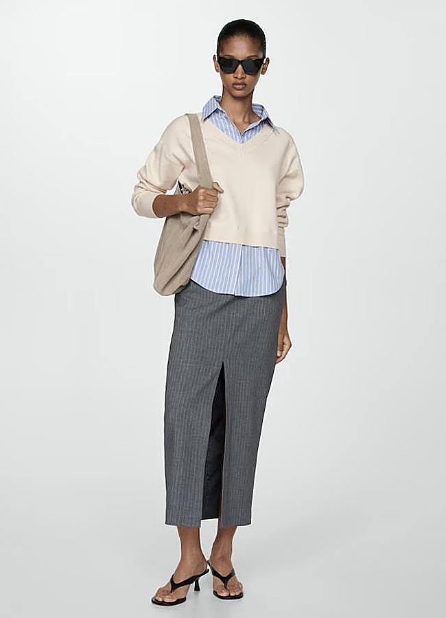 Imagen - Jersey de pico combinado con camisa