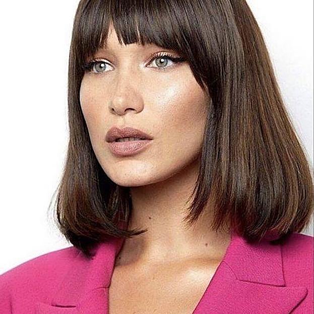 Bella Hadid con power bob largo
