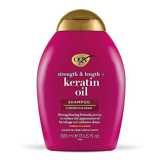 OGX Strength & Length Keratin Oil Shampoo. Precio: 4,99€