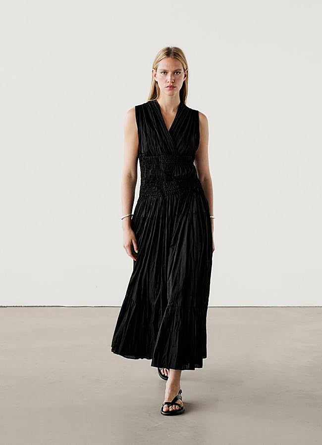 Imagen - Vestido midi plisado