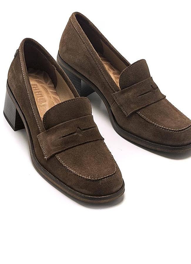 Imagen - Mocasines de serraje con tacón