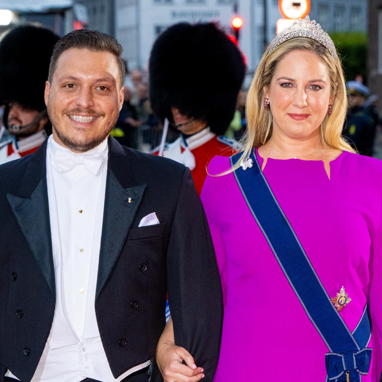 Theodora de Grecia y su prometido, el abogado norteamericano Matthew Kumar. 