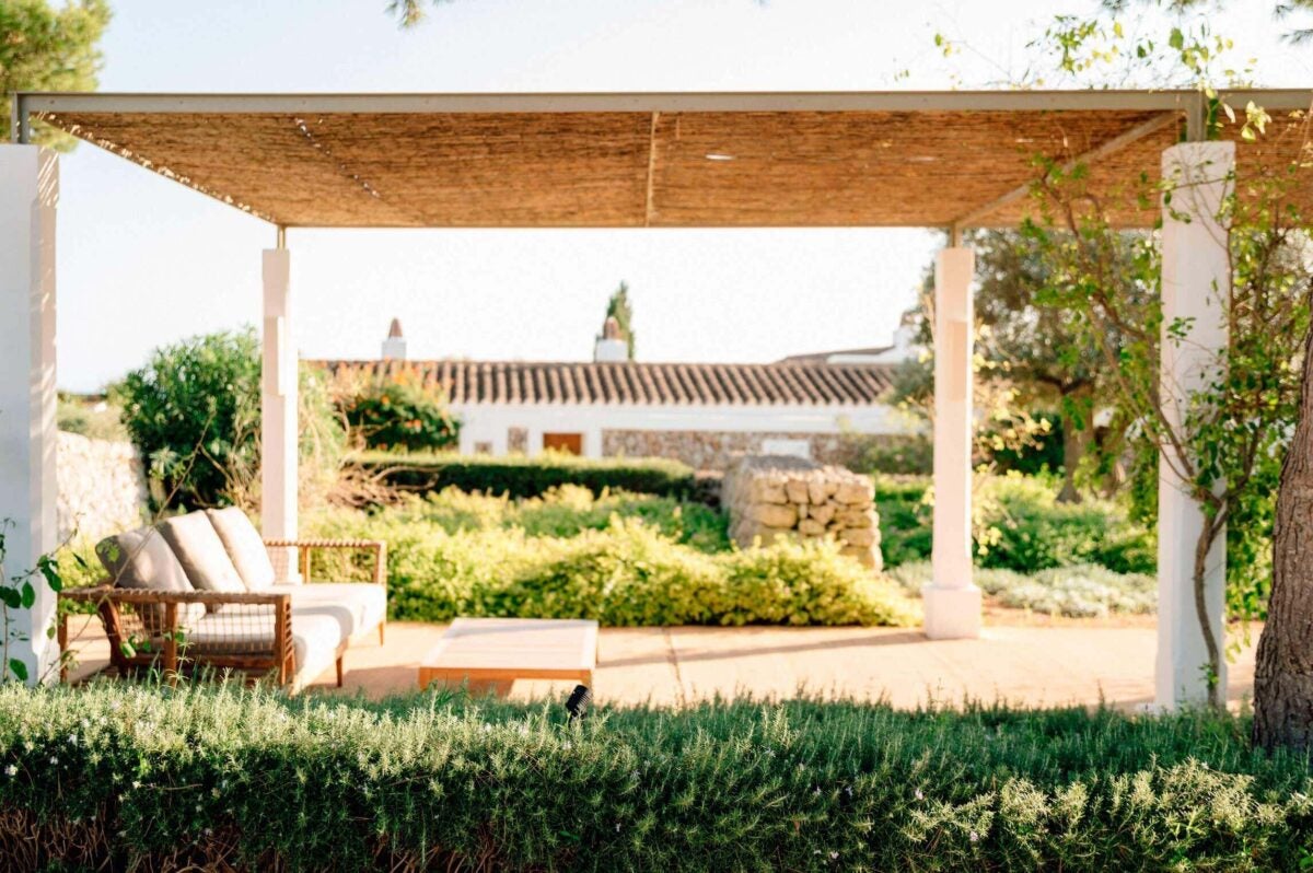 Terraza de una de las habitaciones más especiales del hotel Torralbenc.