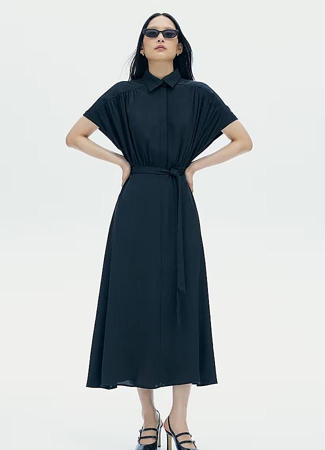 Imagen - Vestido camisero negro