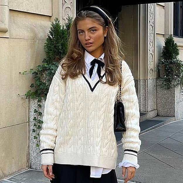 Jerséis de cricket o con ribetes: los más elegantes para copiarles a las influencers de estilo Old Money