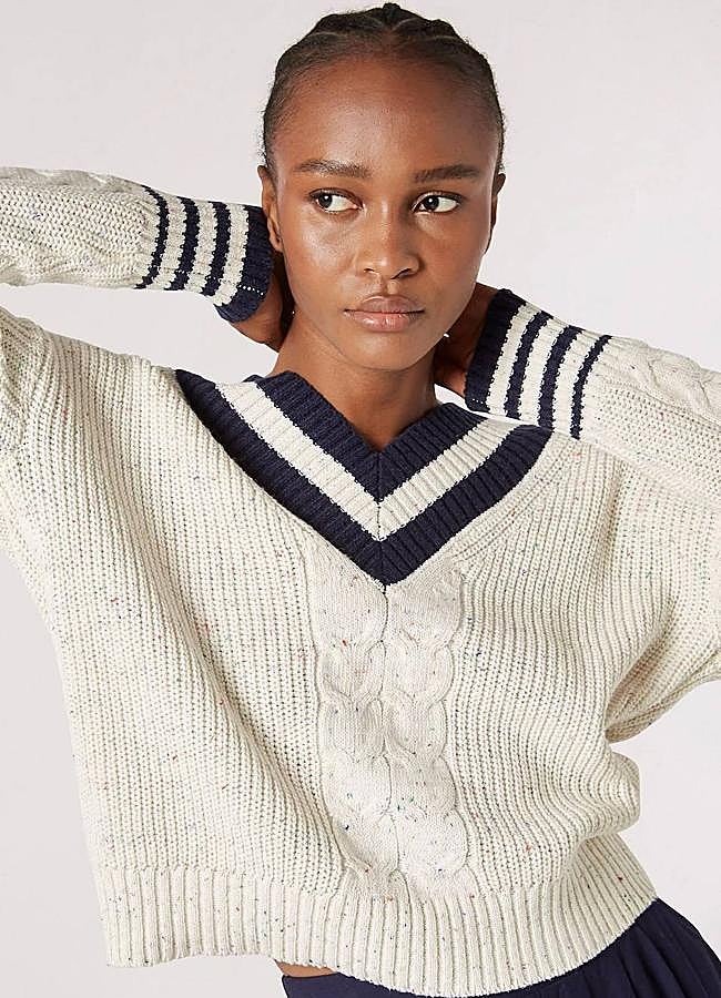 Imagen - Jersey con ribetes en punto grueso