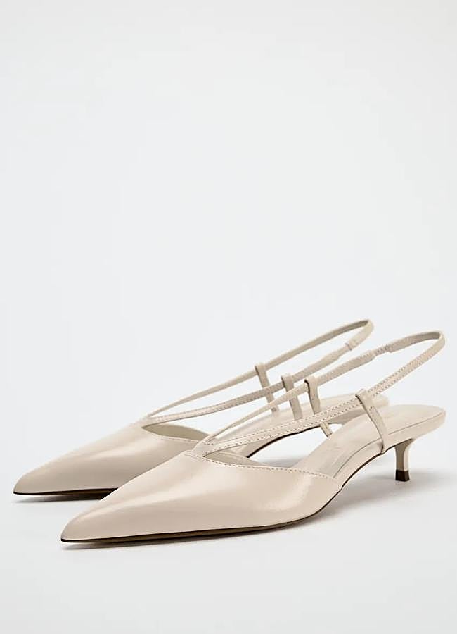 Imagen - Zapatos de tacón kitten en color crudo de Zara.