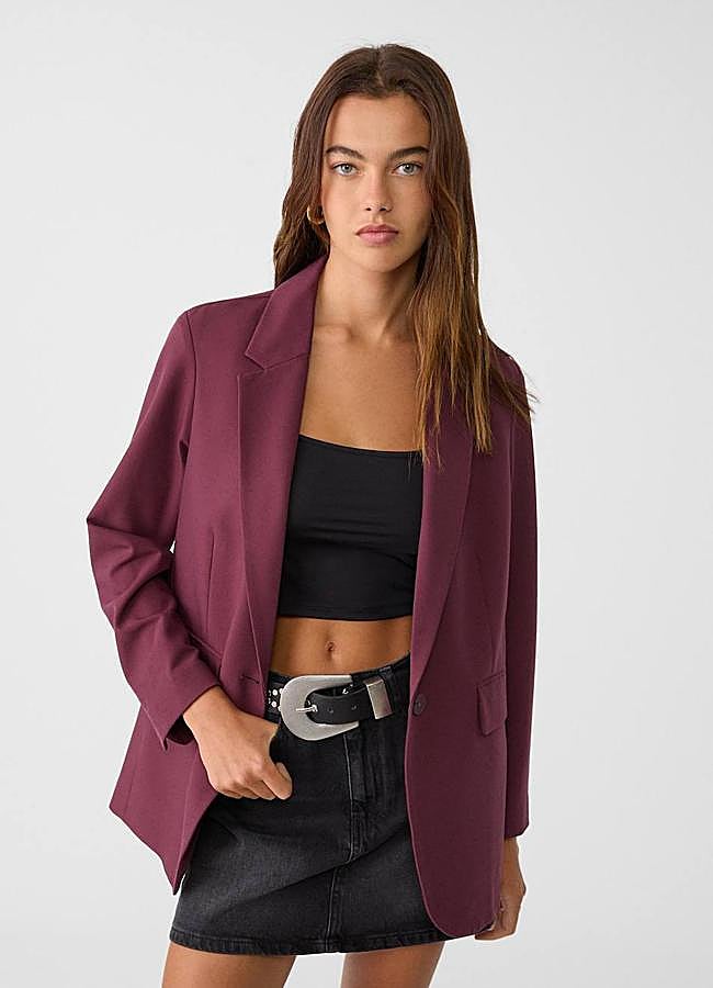 Imagen - Blazer color burdeos
