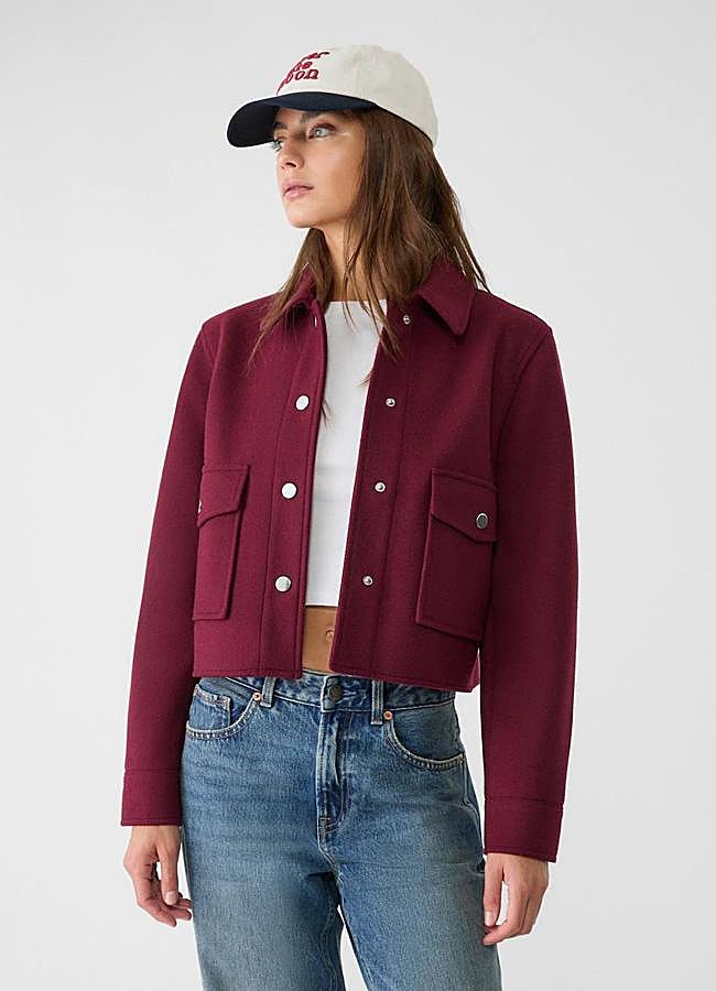 Imagen - Chaqueta casual burdeos