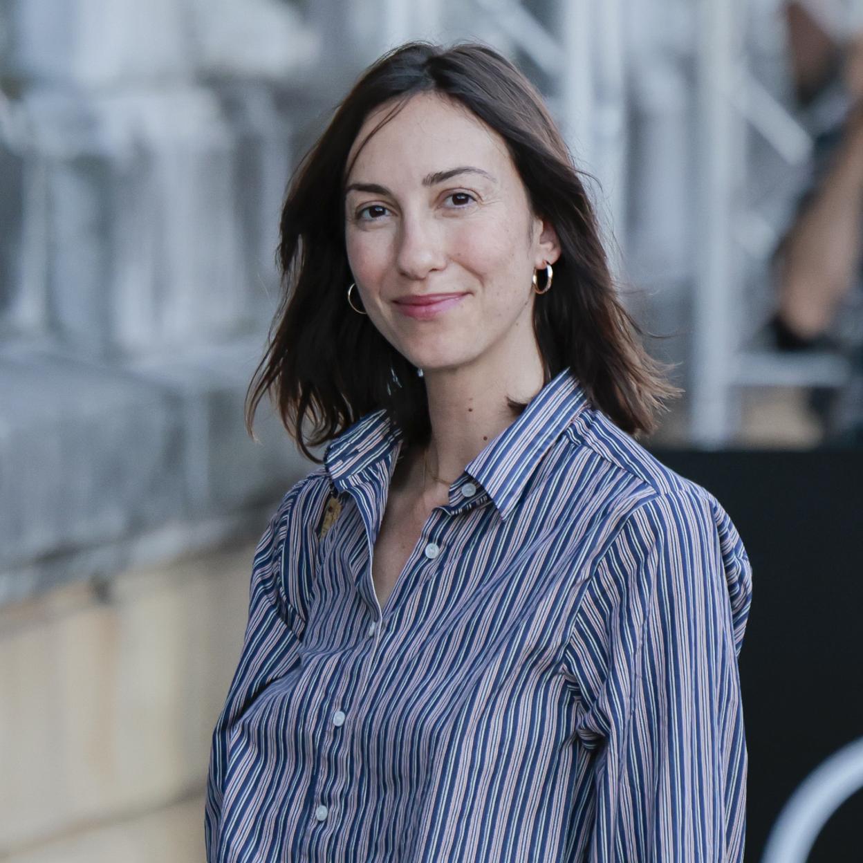 Gia Coppola a su llegada a San Sebastián. 