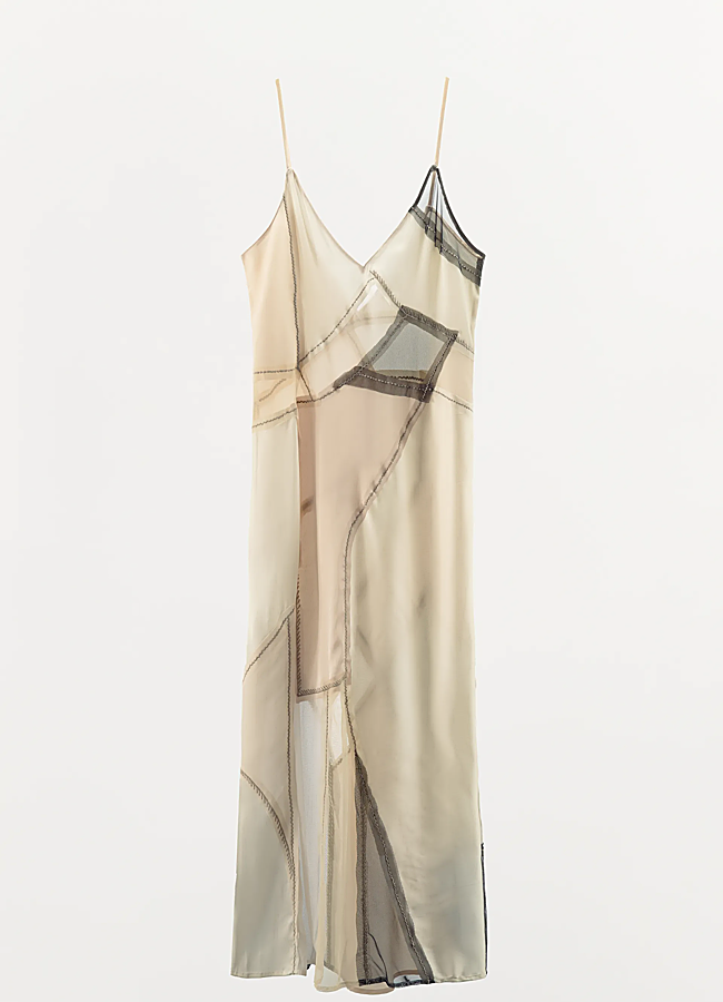 Imagen - Vestido patchwork de Zara estilo boho.