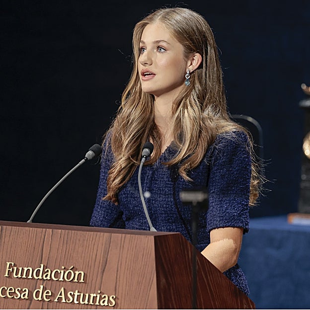 Leonor en los Premios Princesa de Asturias de 2023. 