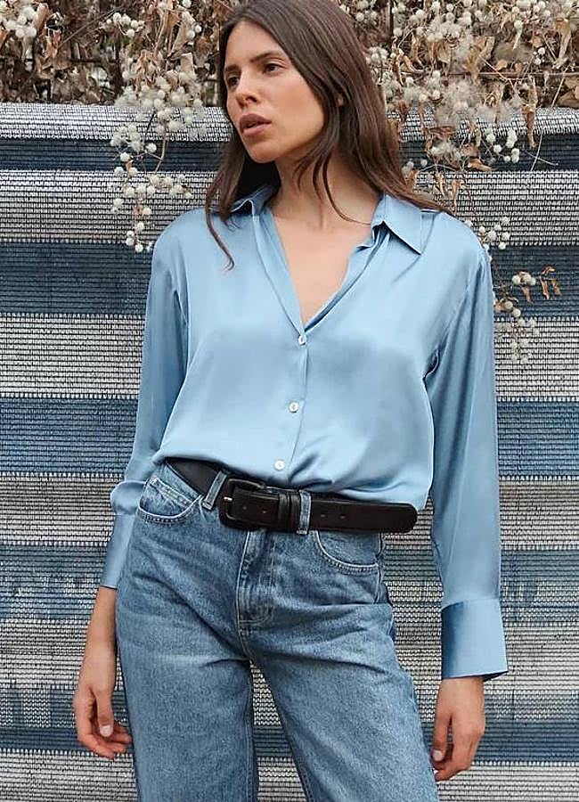 Imagen - Camisa satinada de corte fluido