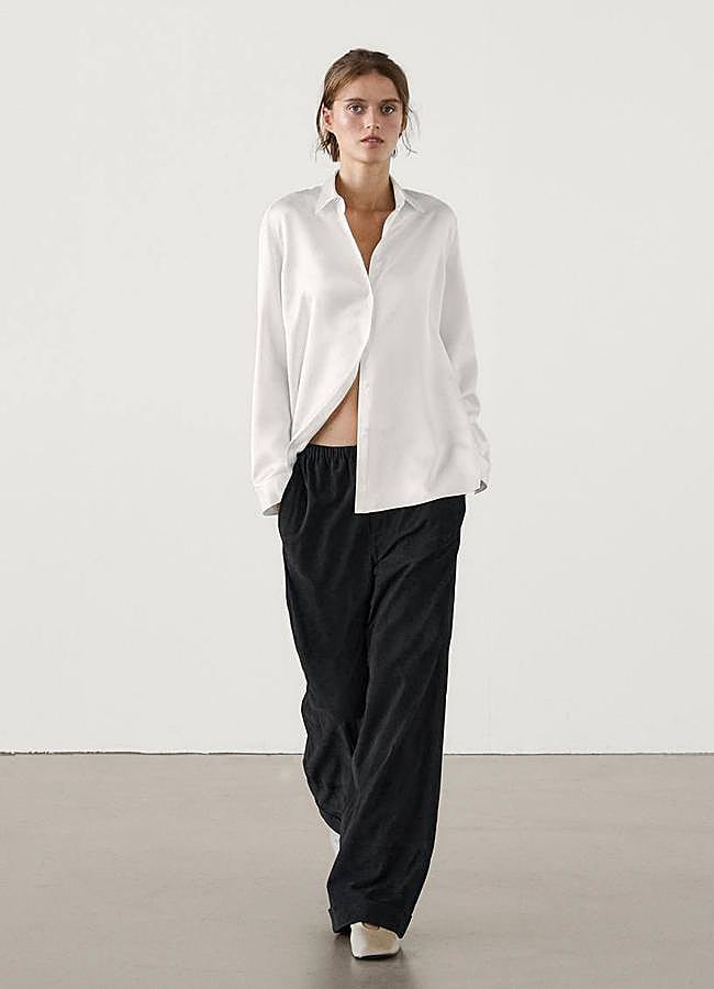 Imagen - Camisa satinada con bajo split