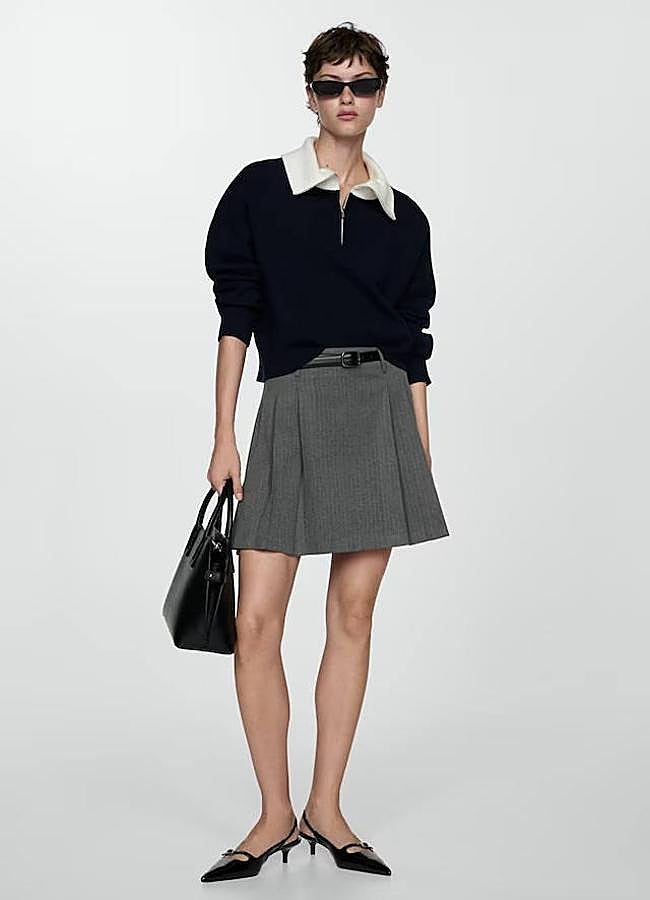 Imagen - Falda de tablas corta