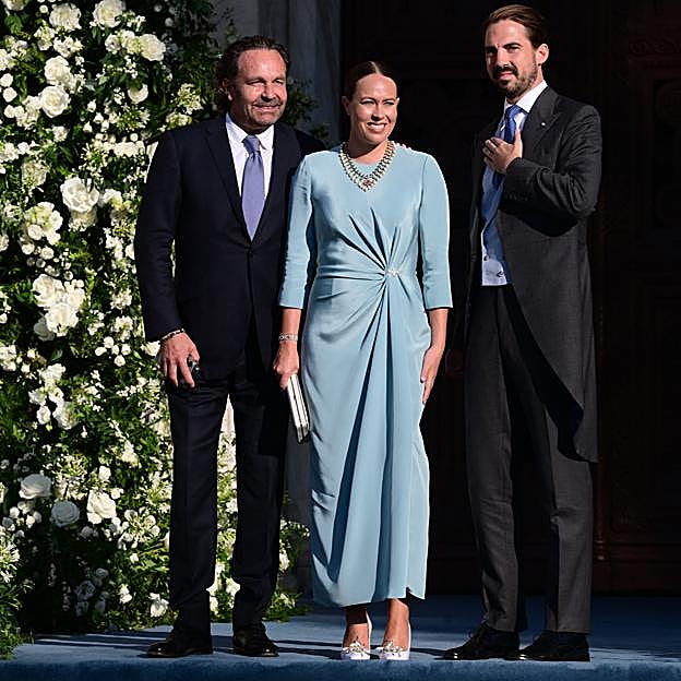 Nina Flohr y Philippos de Grecia,