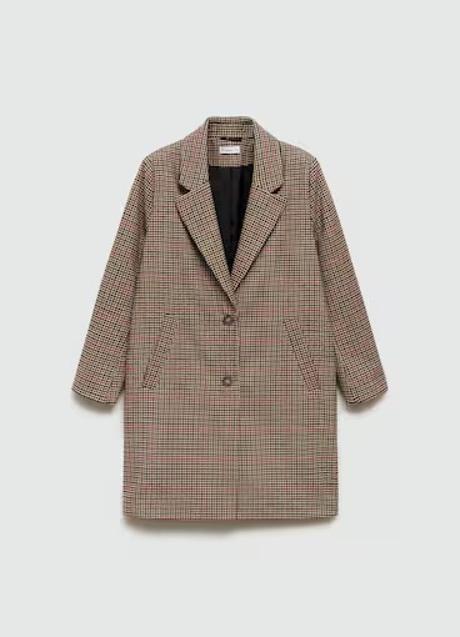 Imagen - Abrigo con estampado de pata de gallo de Mango (69,99 euros)