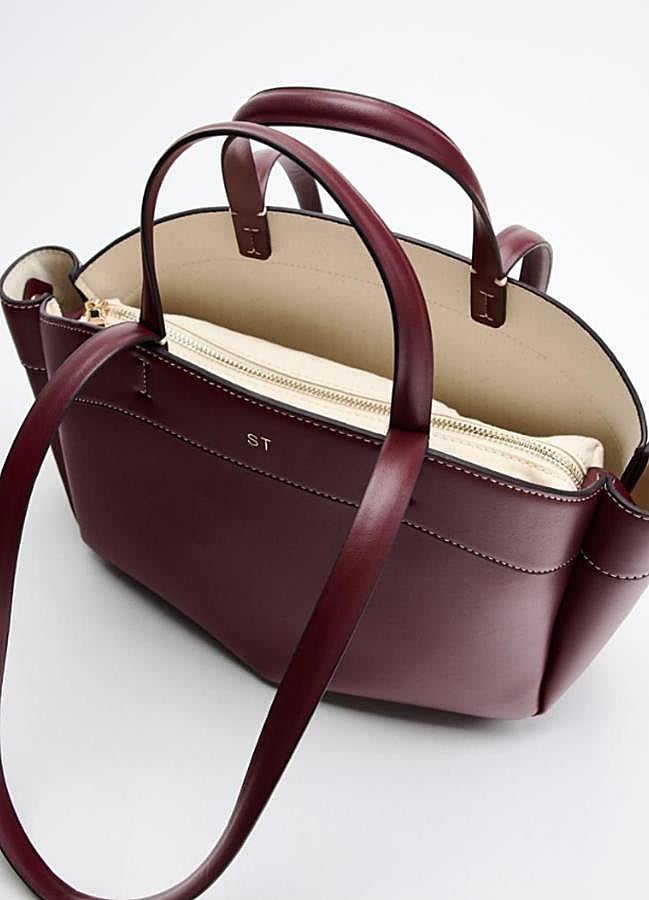 Imagen - Bolsos en color borgoña (ZARA)