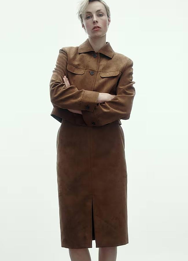 Imagen - Falda de ante tipo lápiz